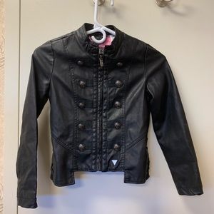 Guess girls leather jacket